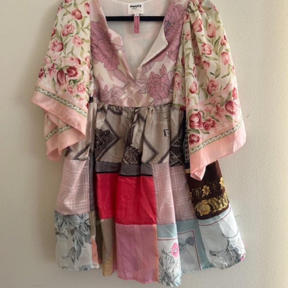 Nuuly Place Nationale Multicolor One-of-a-Kind Kaftan Tunic NEW - Picture 11 of 16